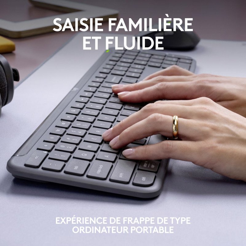 Ensemble clavier souris sans fil Logitech MK950 for Business