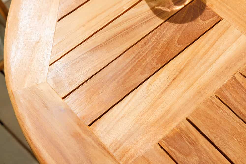 Massiver Gartentisch EMPIRE TEAK 70cm natur Teakholz rund klappbar Balkontisch Outdoor