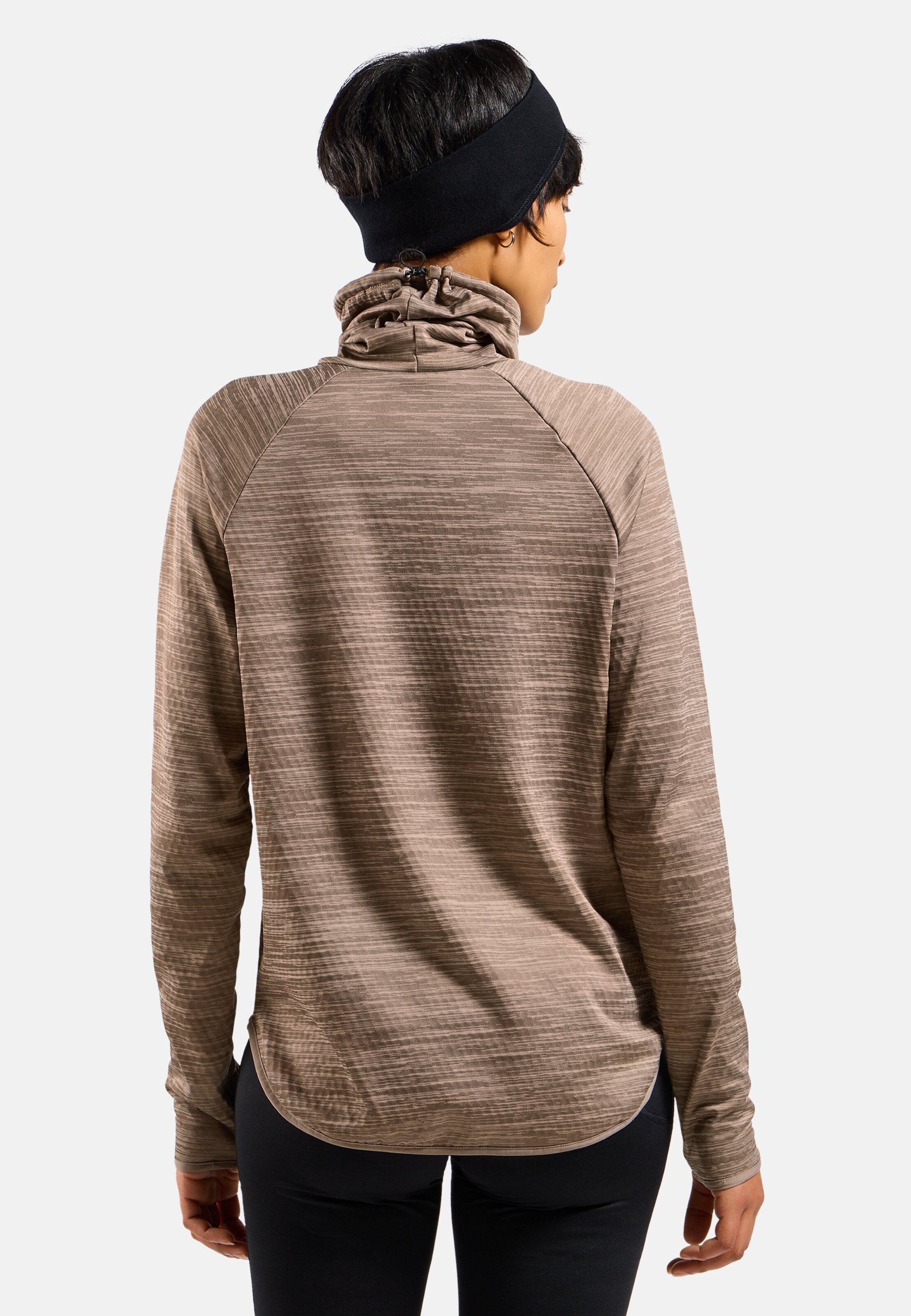 Run Easy Warm Mid Layer in cinder melange