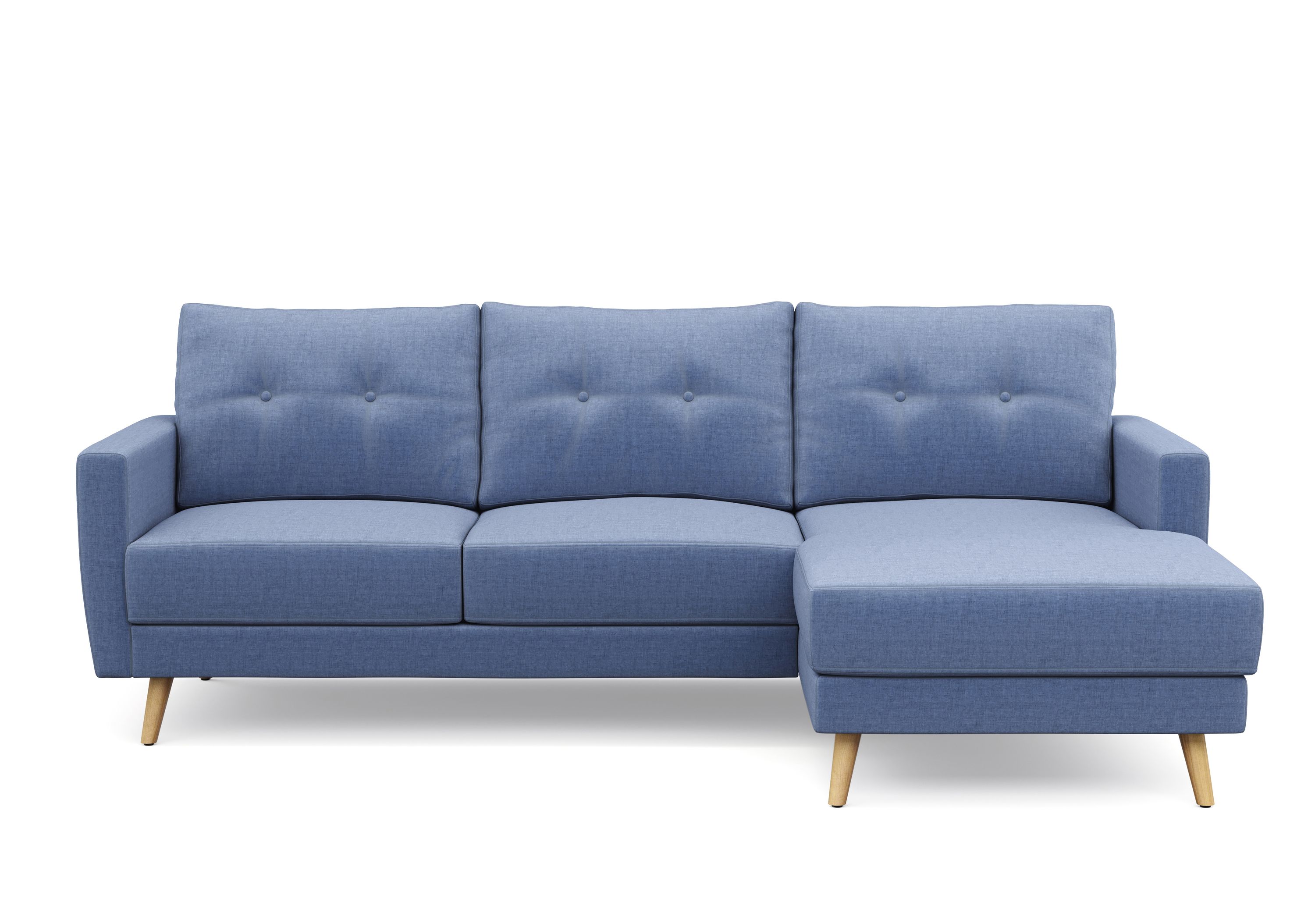 Ecksofa MANDY rechts blau