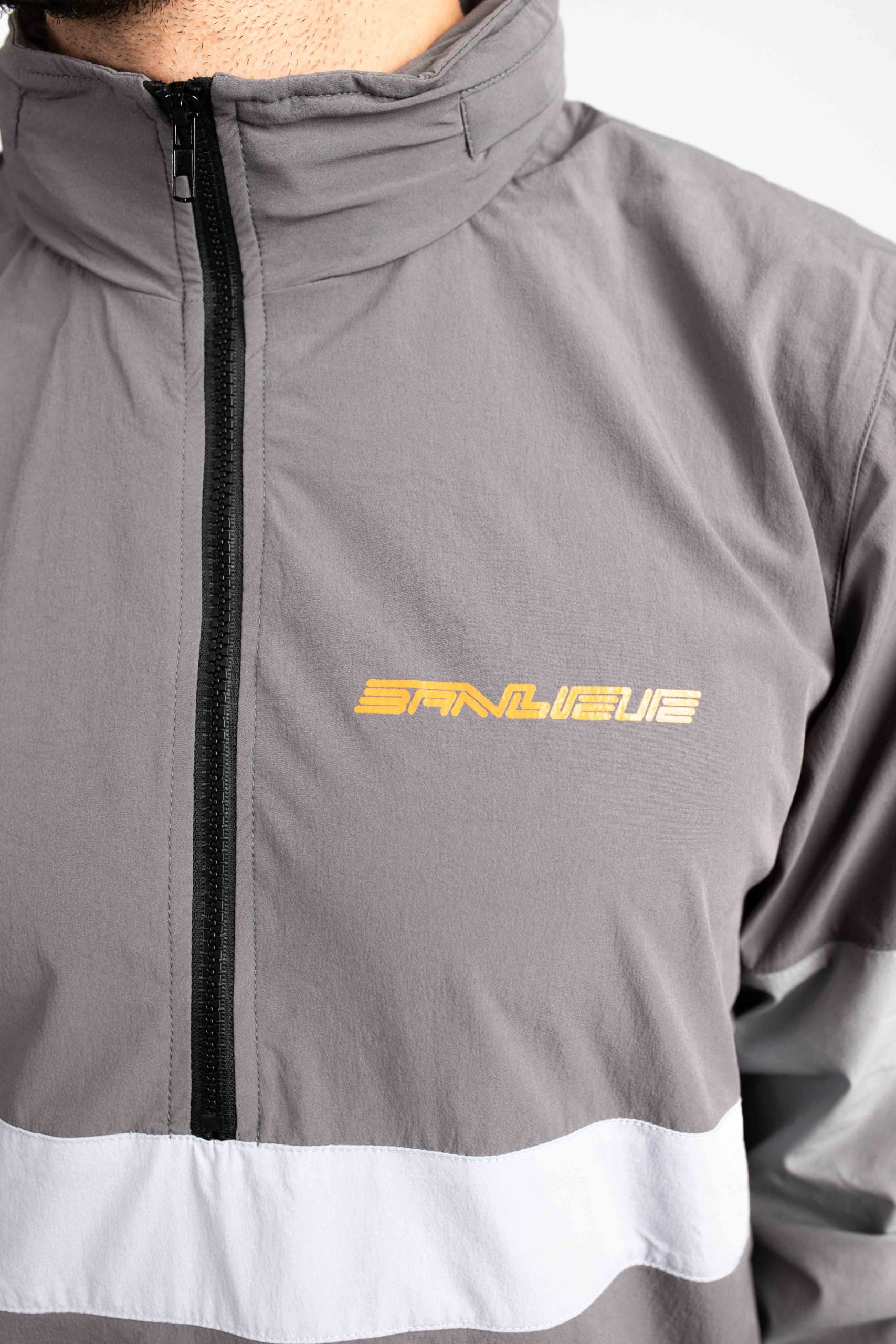 Banlieue Nylon Windbreaker Grijs