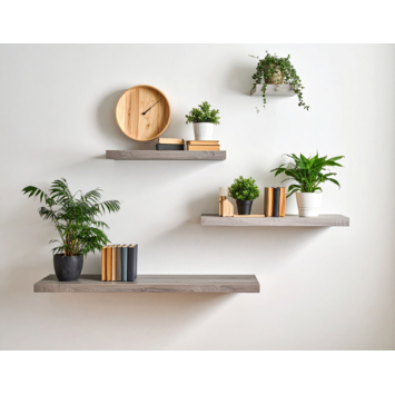 Duraline wandplank XL4  eik grijs 60x23,5 cm 38 mm