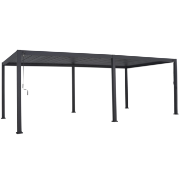 Pergola Deluxe Antraciet 3,6x7,2m