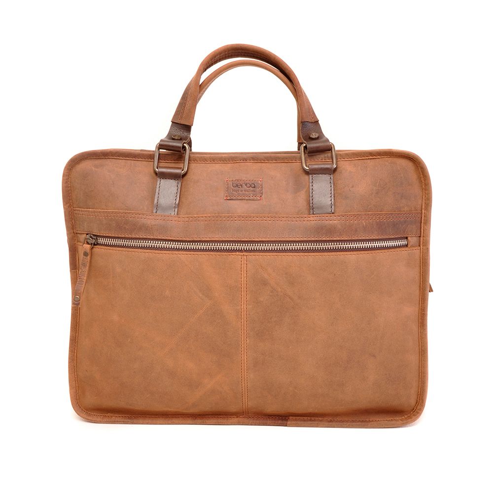 Berba Barbarossa Businesstas Dubbelvaks 15,6 inch Coffee