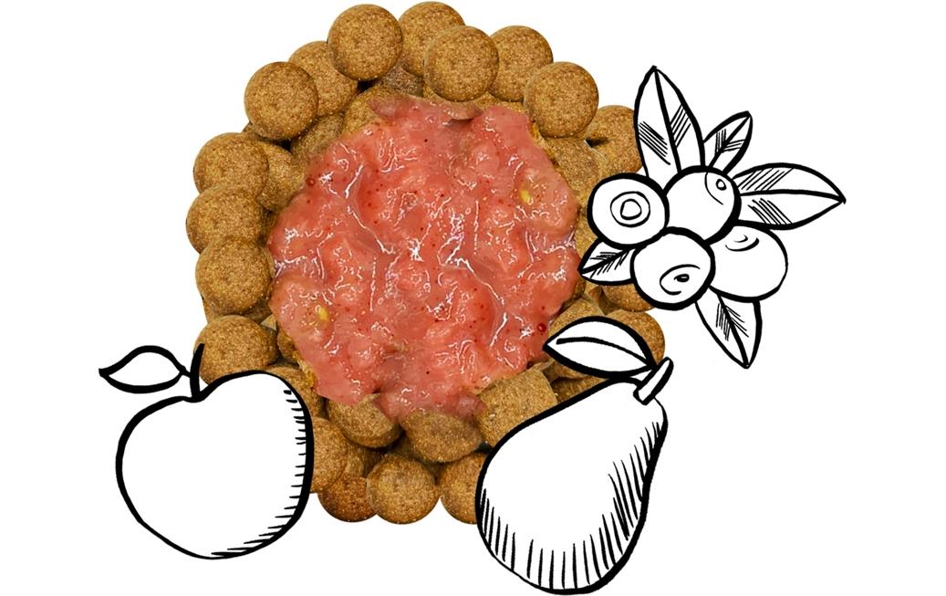 Nassfutter SteamCooked Topping Blue, 200 gErgänzungsfuttermittel für ausgewachsene Hunde