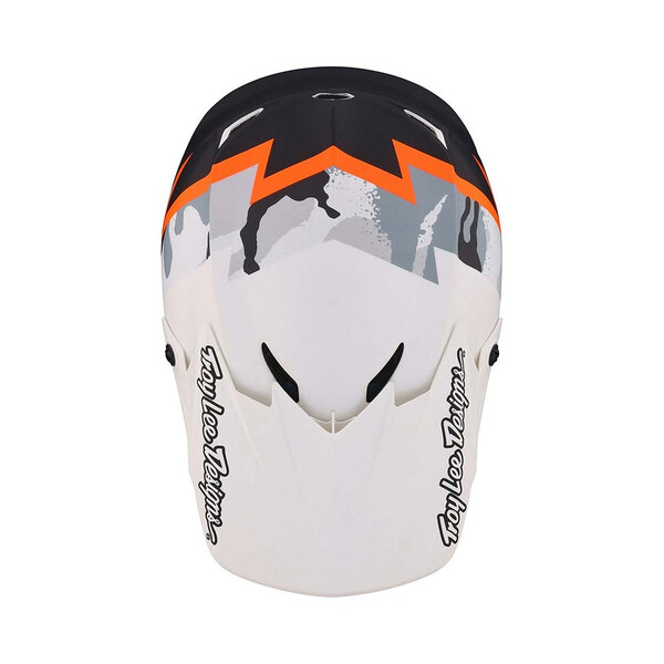 Troy Lee Designs - Casque GP Volt Camo Blanc / Camouflage Gris / Noir