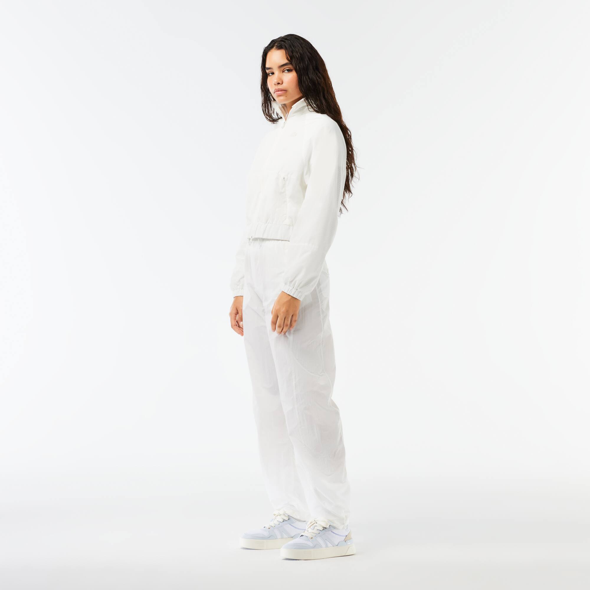 Sneakers L002 femme en textile avec monogramme Sneakers - Blanc - Lacoste - Femme