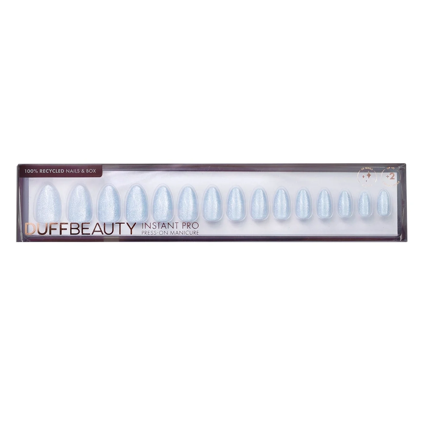 DUFFBEAUTY  Glacier Blue press on negle