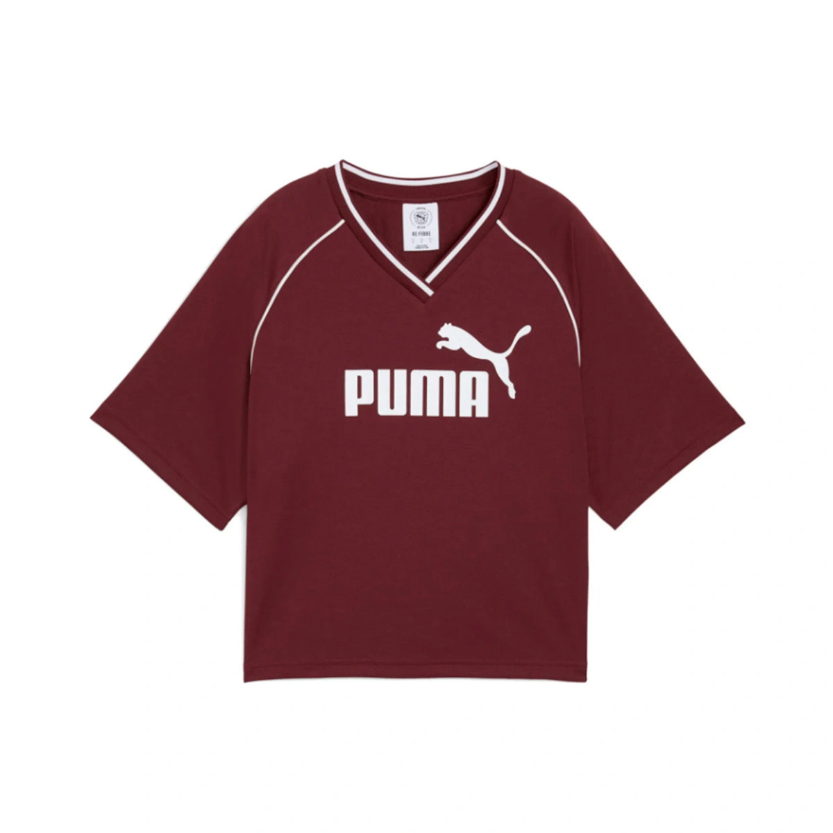 T-Shirt Puma Essentials Relaxed Cropped Football Jersey Mulher