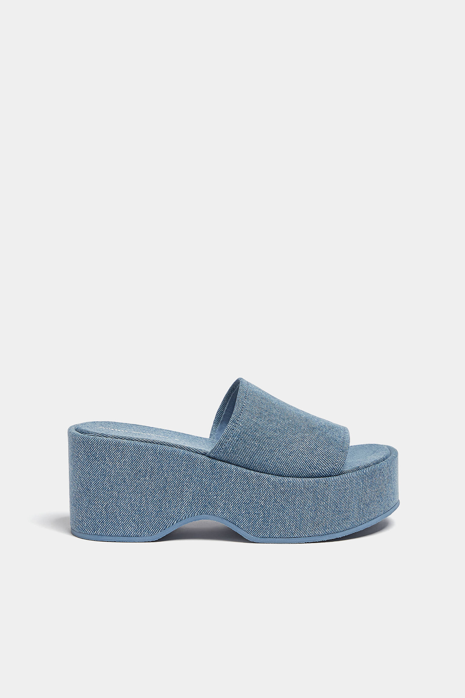 Sapato plataforma em jeans - Jeans