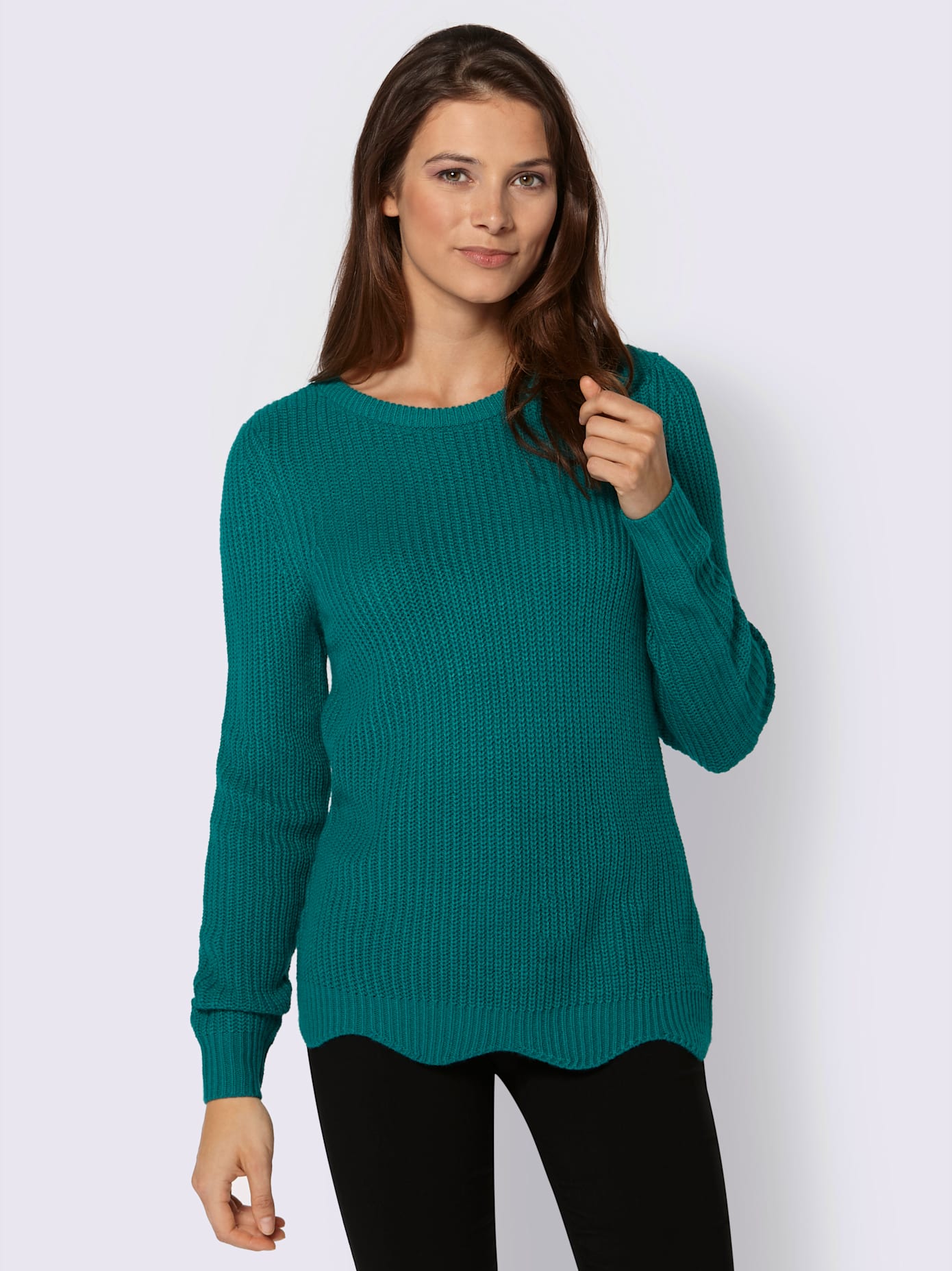 Pull femme effet côtelé