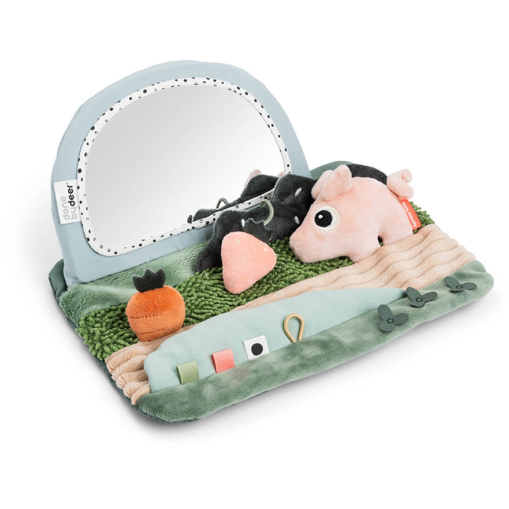 Køb DonebyDeer Farvemix Tummy time sensorisk Spejl Tiny farm
