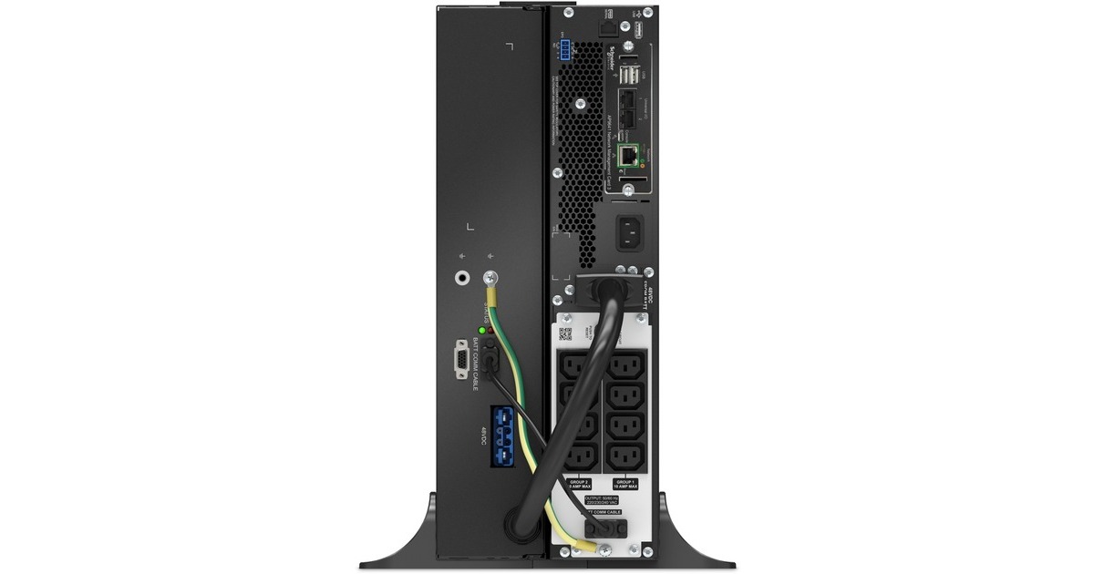 APCSmart-UPS Li-Ion SRTL1500RM4UXLI-NC Noodstroomvoeding ups  (Zwart/zilver, 1500VA, 8x C13, USB, Rack/tower convertible, long runtime, NMC)