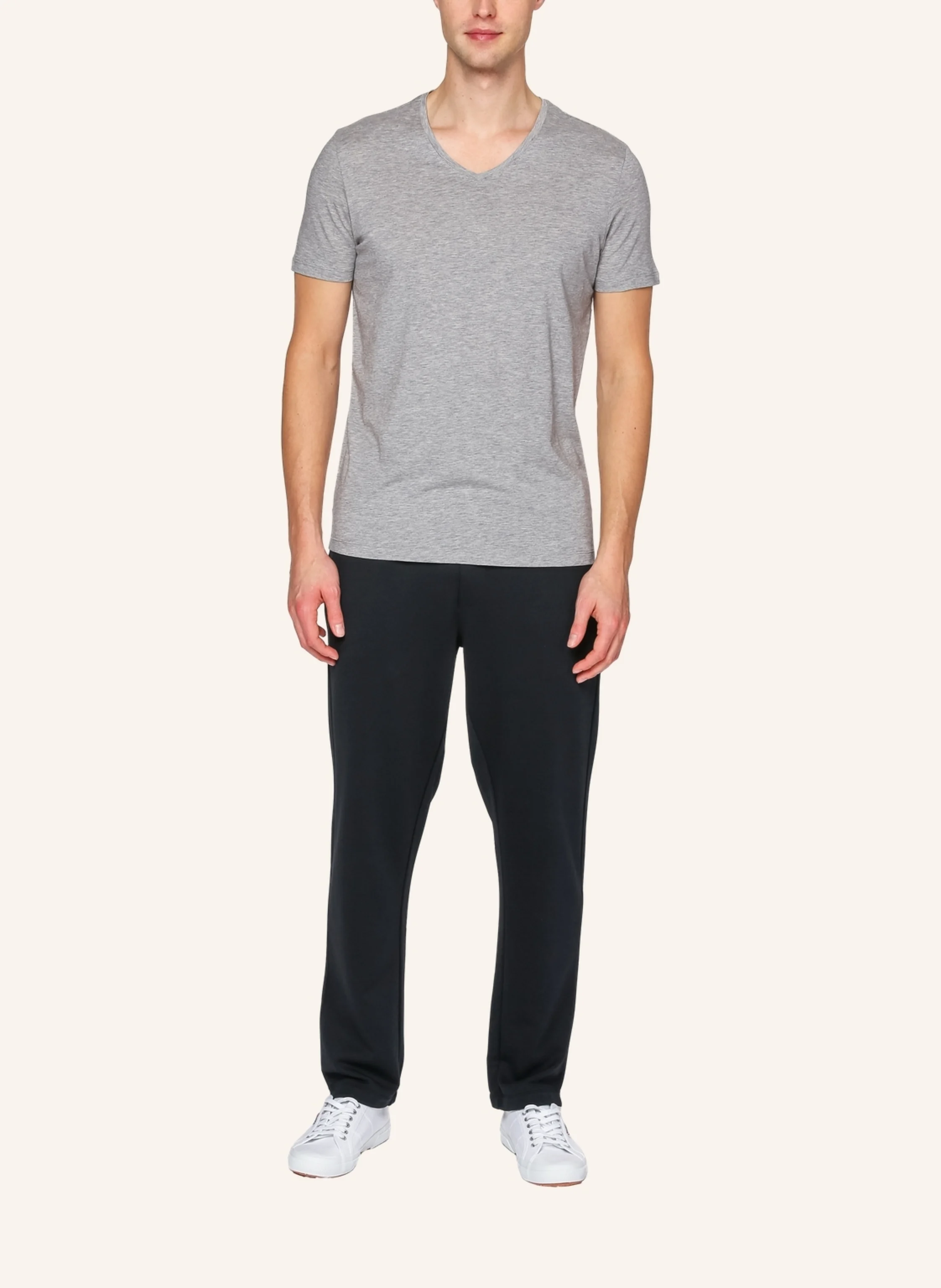 TRUSTED HANDWORK V Neck 1/2-Sleeve T-Shirt