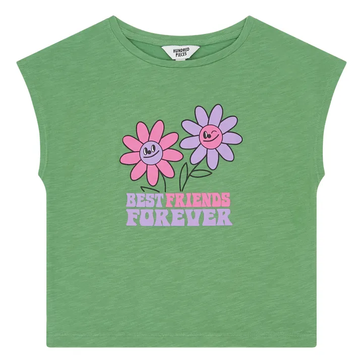 Hundred Pieces T-shirt Manches Courtes Coton Bio | Vert émeraude