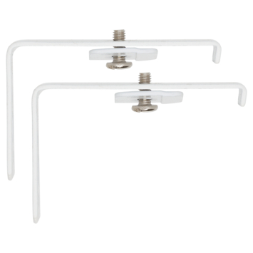 Intensions 6 cm wandsteun gordijnrail Plus wit 2 stuks