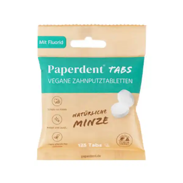 Vegane Zahnputztabs Natürliche Minze