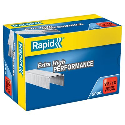 Rapid - Boîte de 5000 Agrafes Super Strong 73/10 - jusqu'à 40 feuilles - acier galvanisé