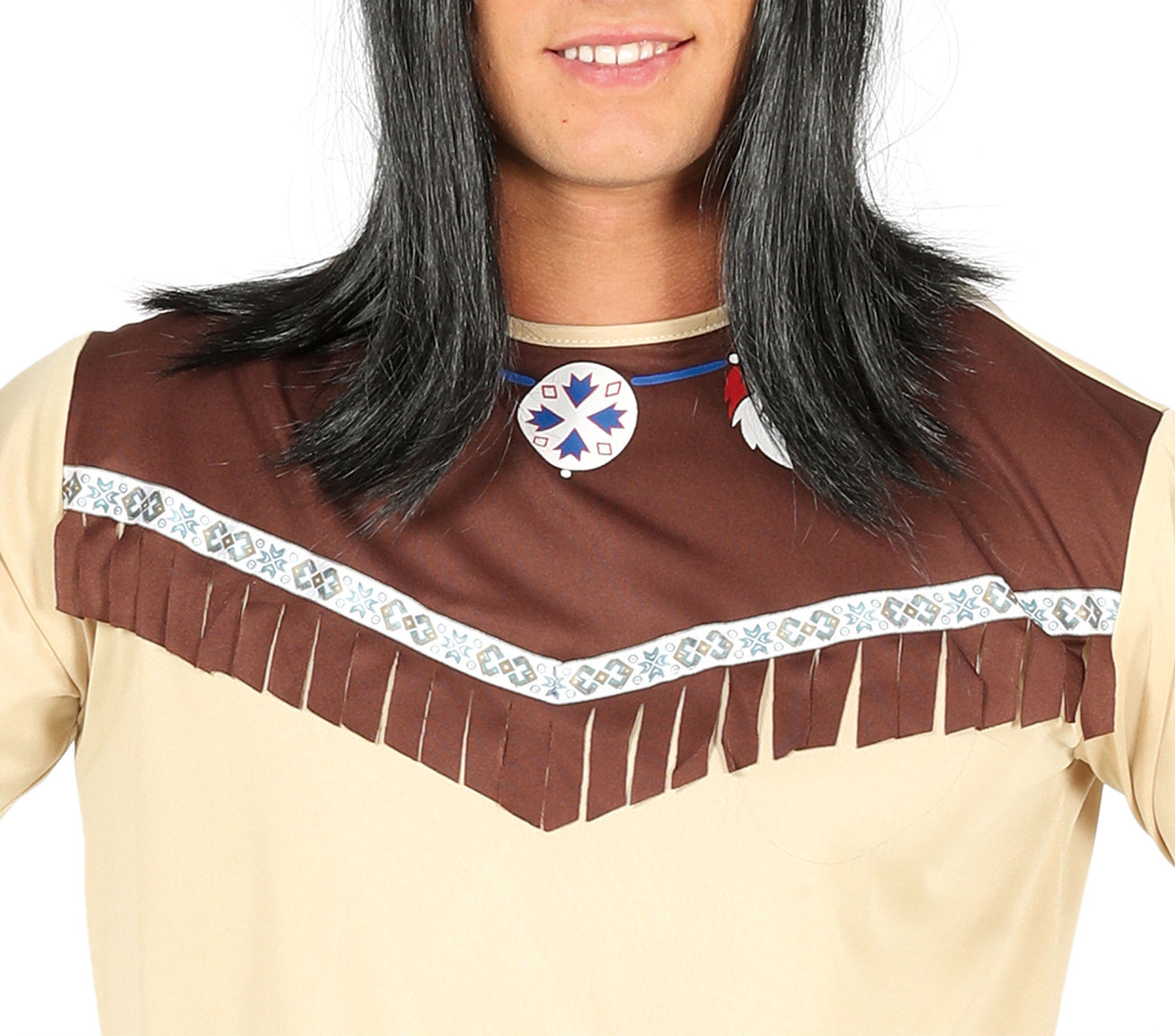 Indianen Kostuum Beige Heren