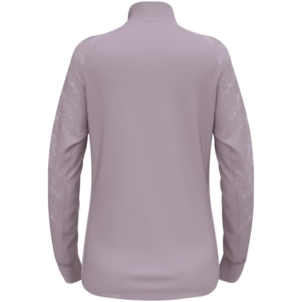 Sweat polaire ski rando ODLO BERRA GRAPHIC MID LAYER 1/2 ZIP W GRAY RIDGE