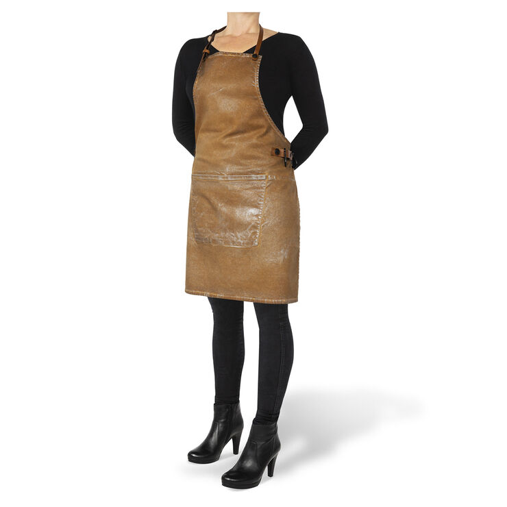 DutchDeluxes BBQ Style Apron Gold Wash Gold
