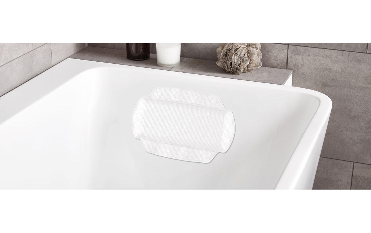 Nackenkissen Arosa 32 x 22 cm, WeissNackenpolster für Badewanne
