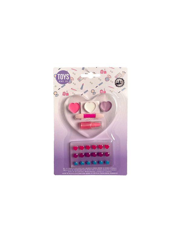 SET MAQUILLAGE CREMES A JOUES ROUGE A LEVRE STRASS