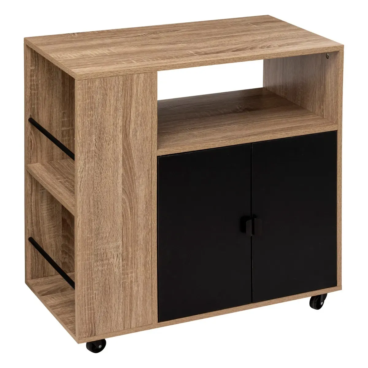 Pegane Desserte De Cuisine Beige Noir