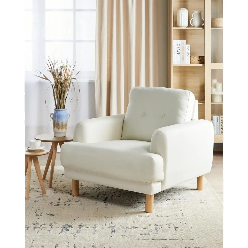 TUVE - Fauteuil - Off-white - Polyester