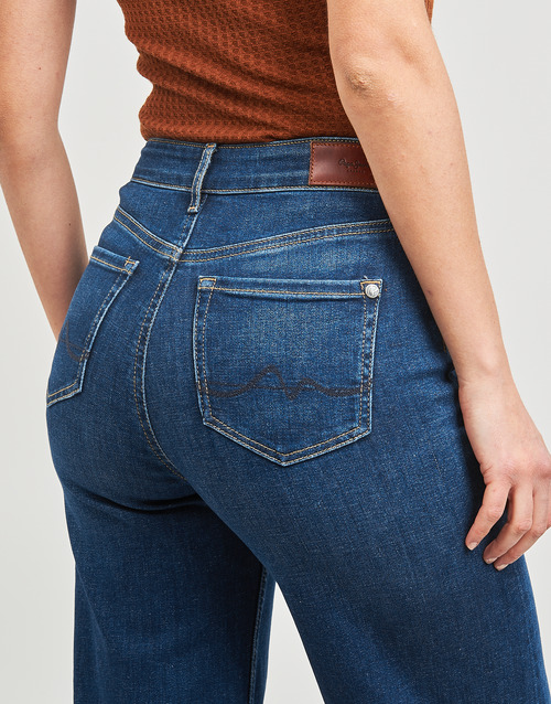 Pepe jeans - WIDE LEG JEANS UHW - Bleu