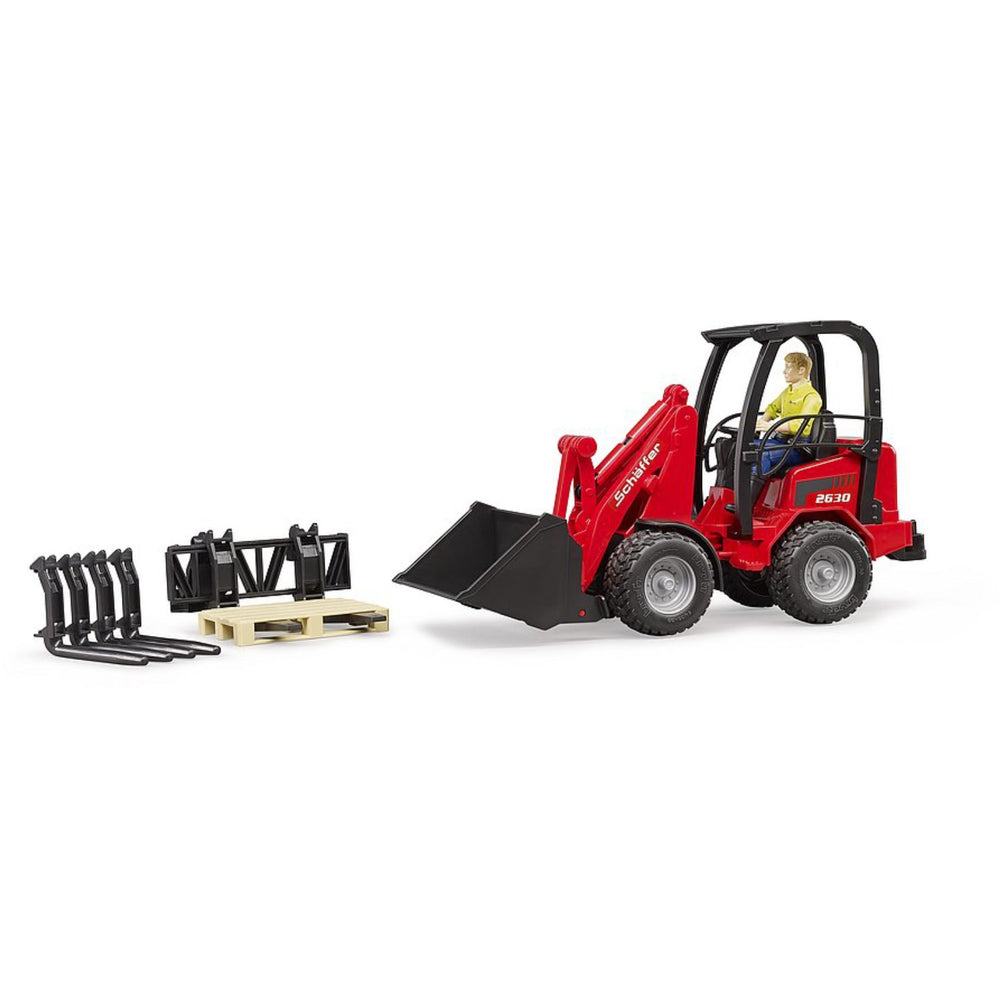 Køb Bruder Schäffer Compact loader 2630 with figure