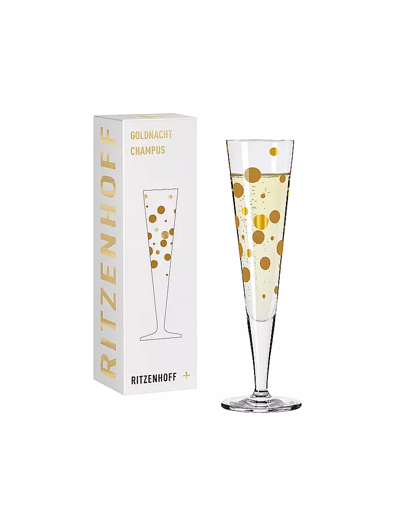 RITZENHOFF Champagnerglas Goldnacht Champus #41 Andrea Arnolt 2024 gold