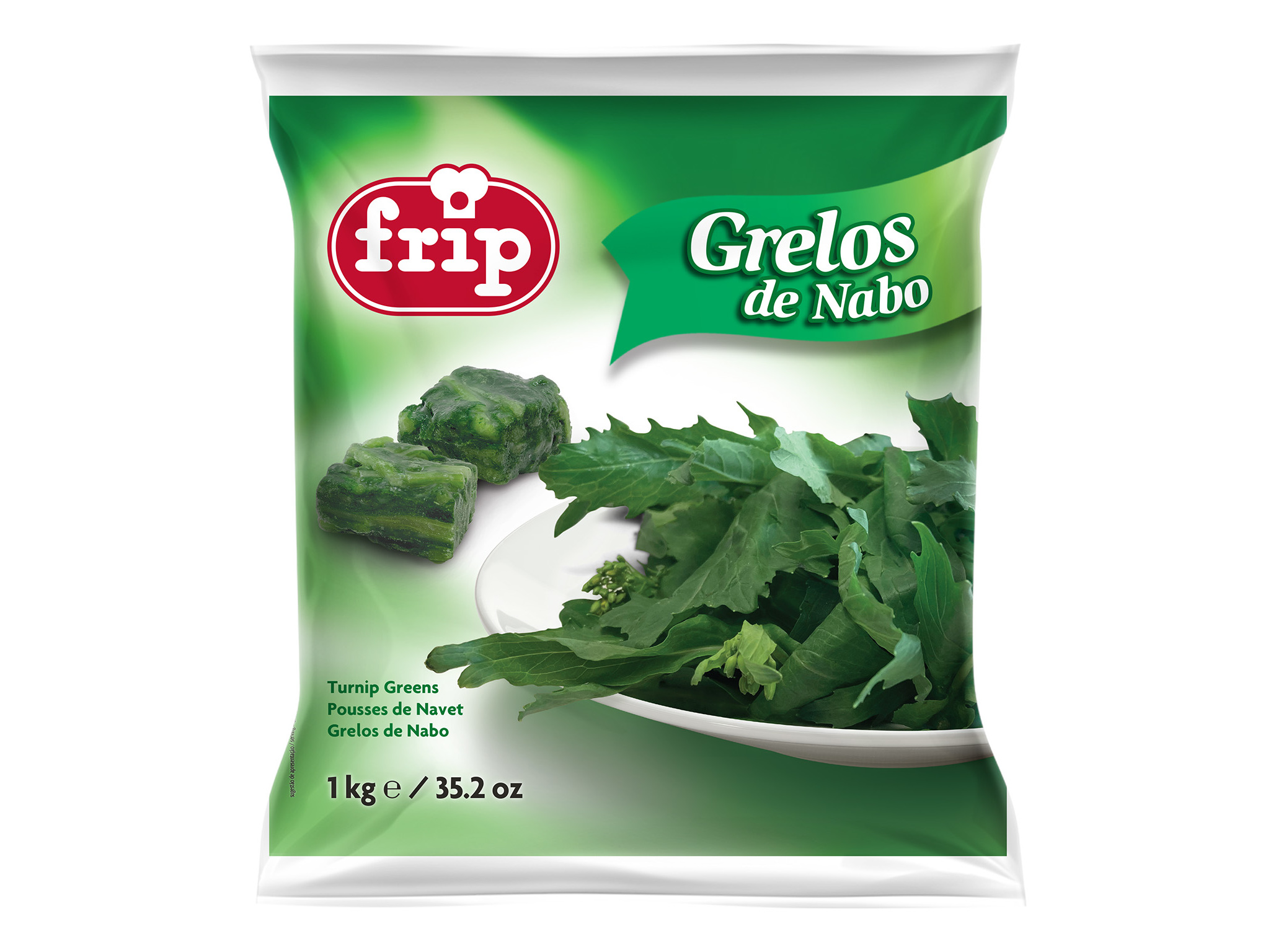 GRELOS NABO FRIP EM FOLHAS 1KG