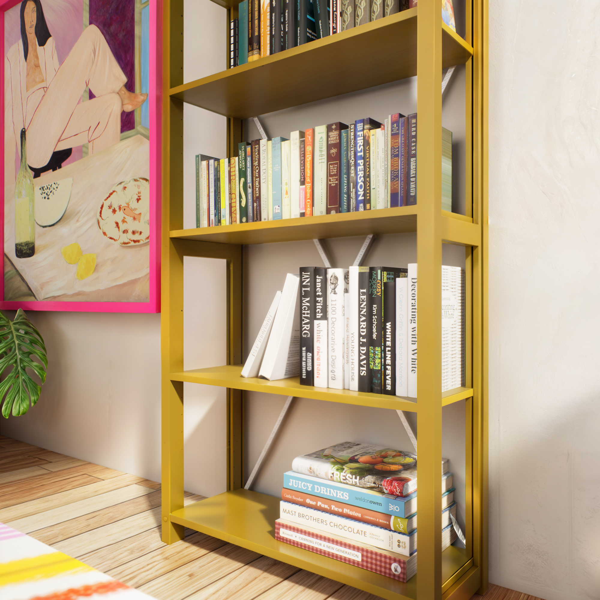 Lundia boekenkast - Mustard green #1