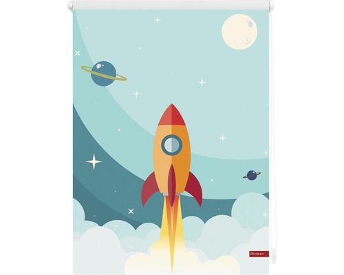 Lichtblick klemrolgordijn, geen boren nodig, Thermo Rocket-design, 45x150 cm, inclusief klembeugels