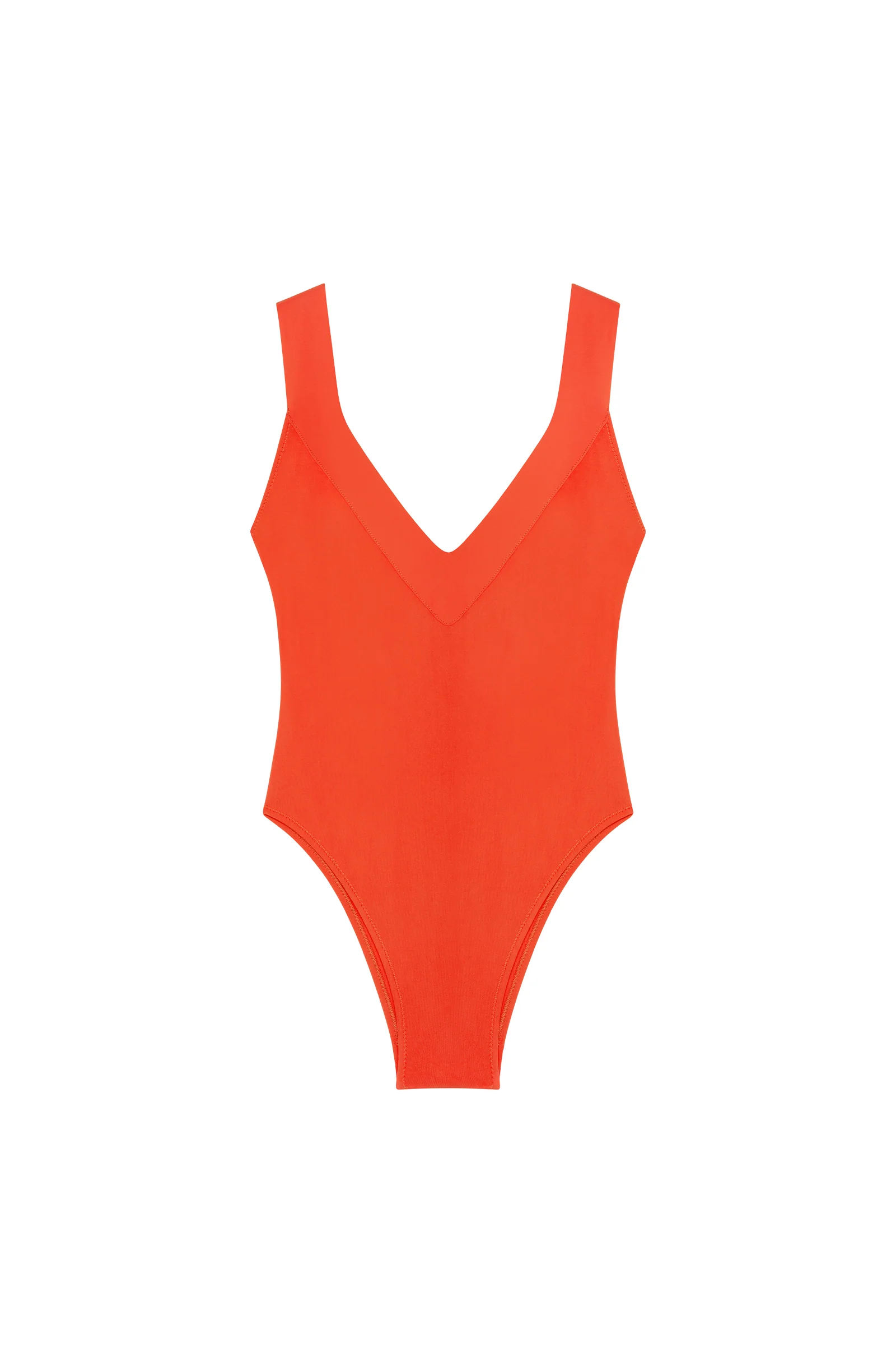 yao Maillot de bain une pièce échancré et dos nu orange Orange