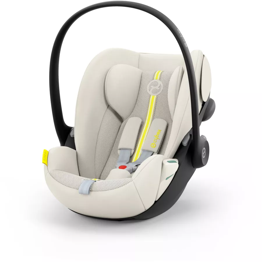 cybex GOLD Babyschale Cloud G i-Size Plus Seashell Beige Plus mit Basisstation Base G