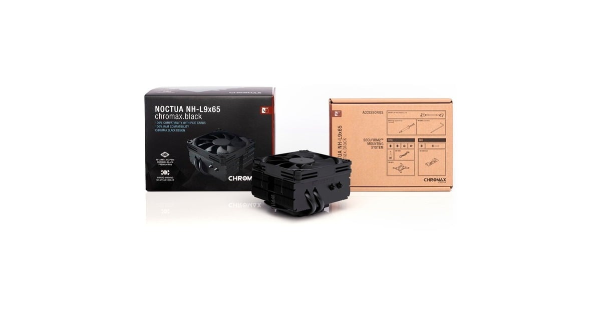 NoctuaNH-L9x65 chromax.black CPU-koeler  (Zwart, 4-pin PWM-aansluiting)