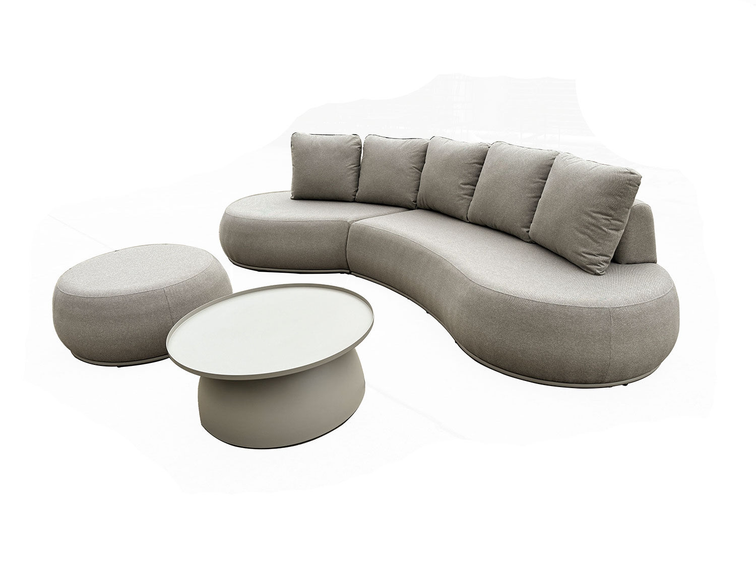Gartenlounge 4-teilig aus Quick-Dry Spezialpolster