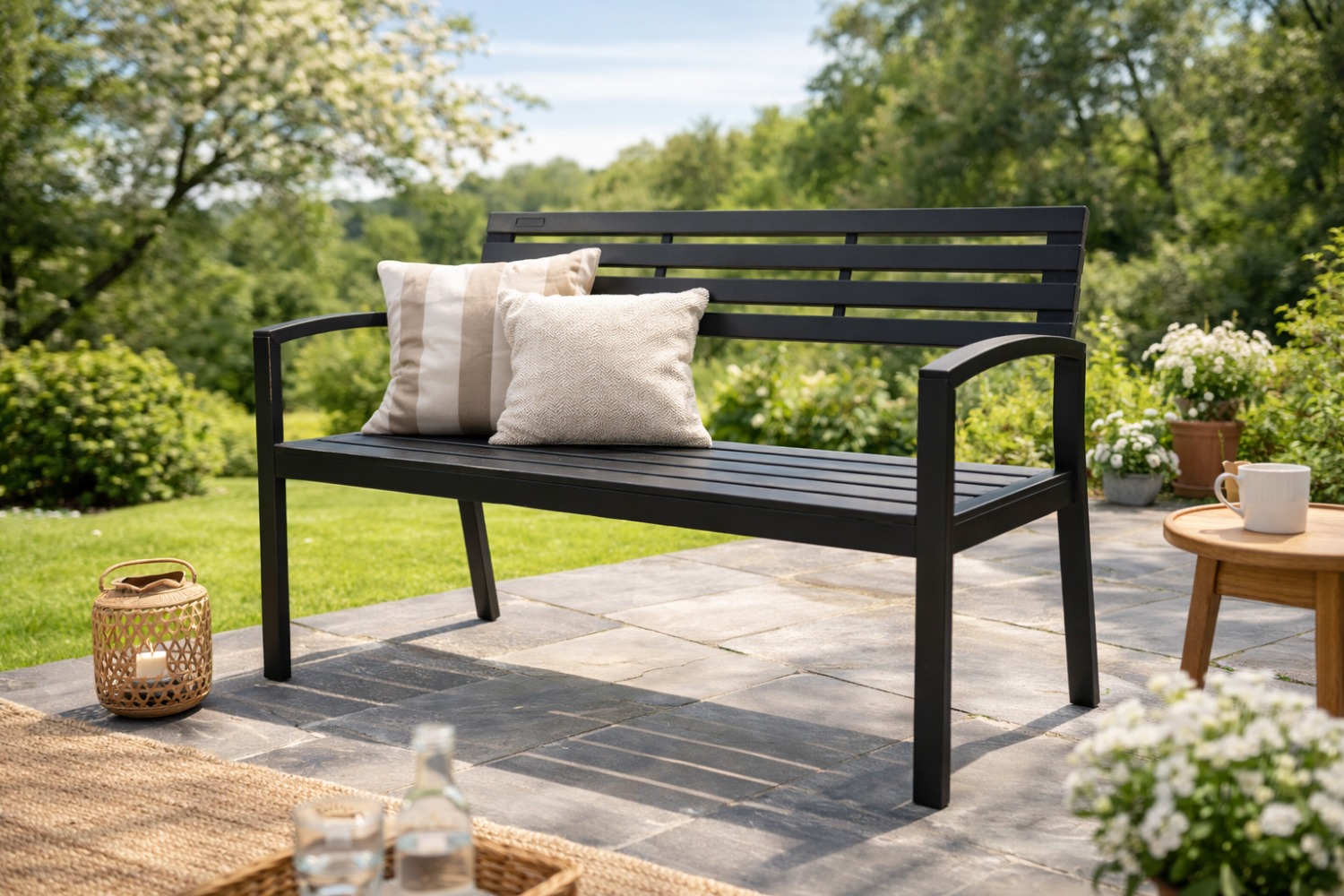 HEM 2-persoons stalen tuinbank
