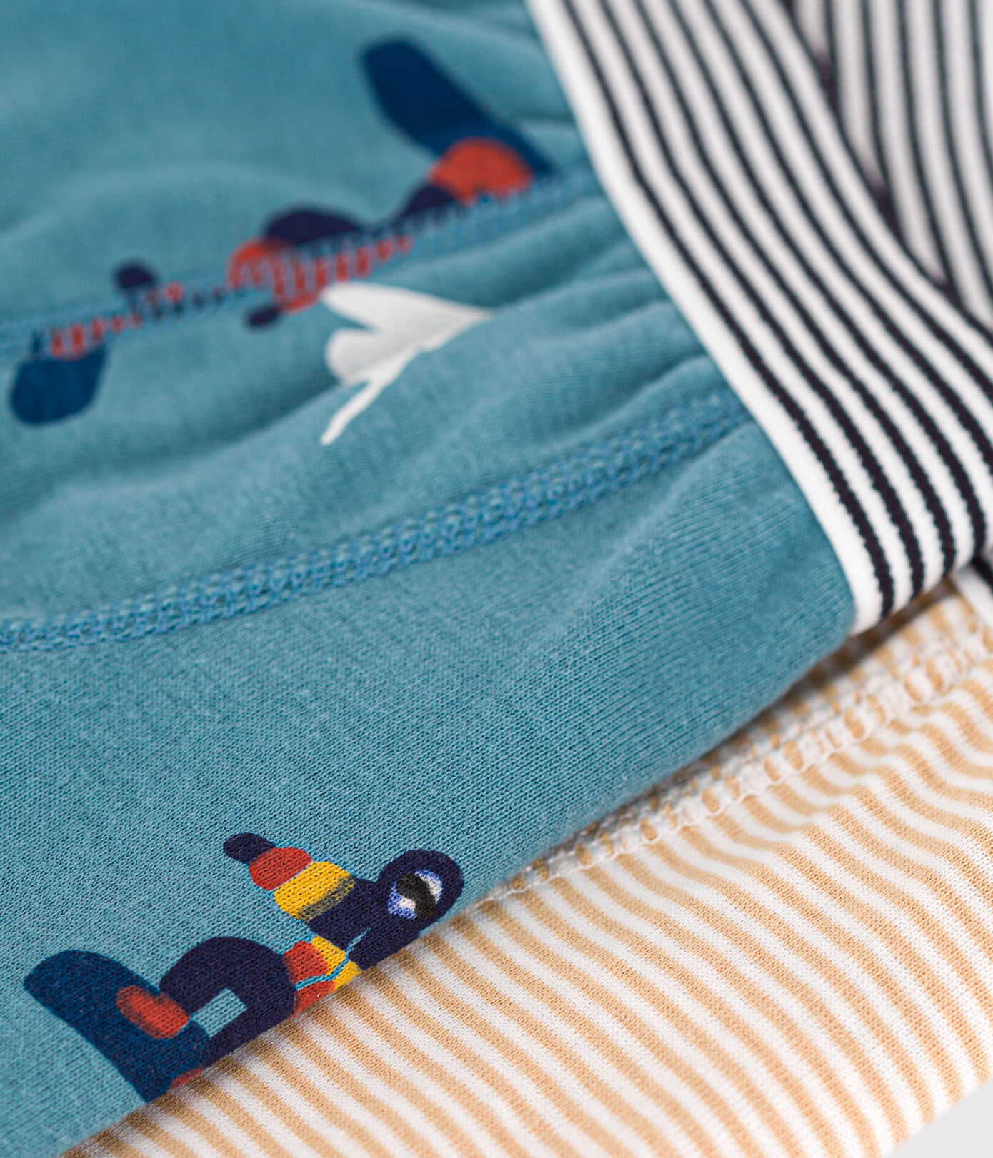 Lot de 2 boxers snowboard en coton petit garçon