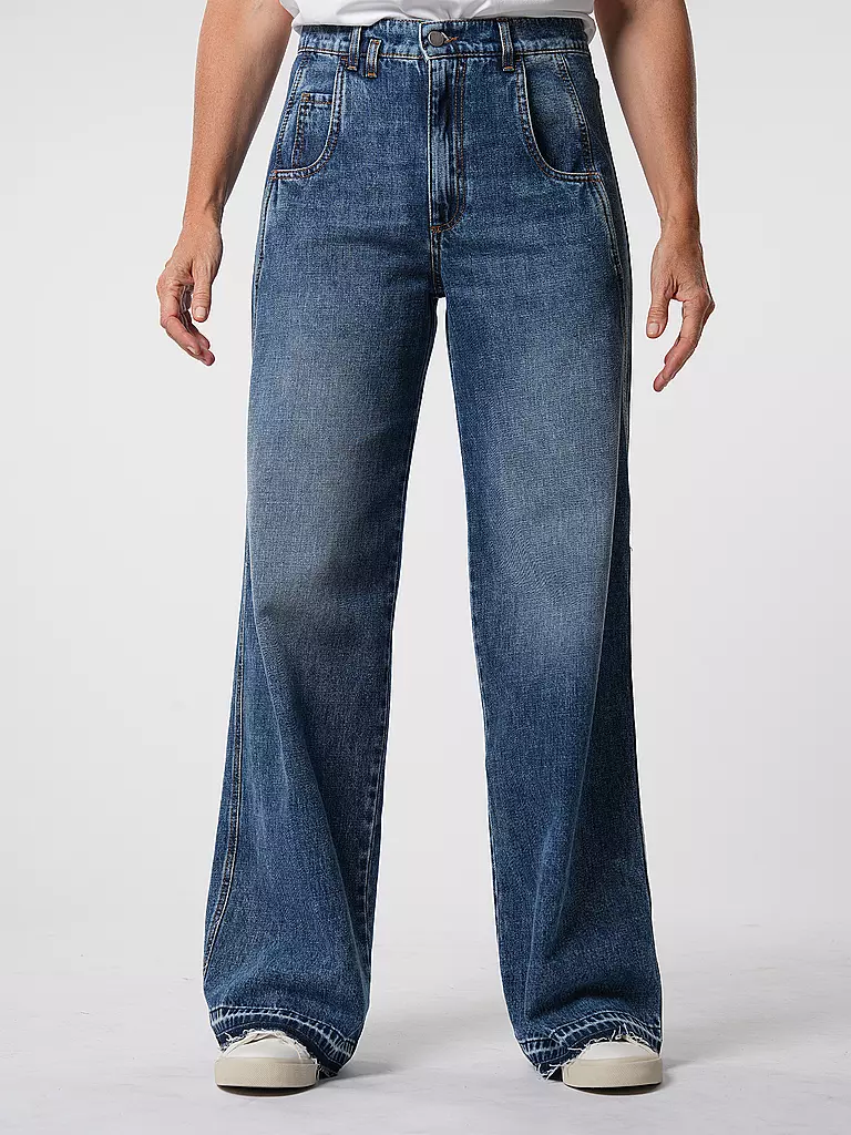 TELA Jeans Wide Leg TABACCO blau