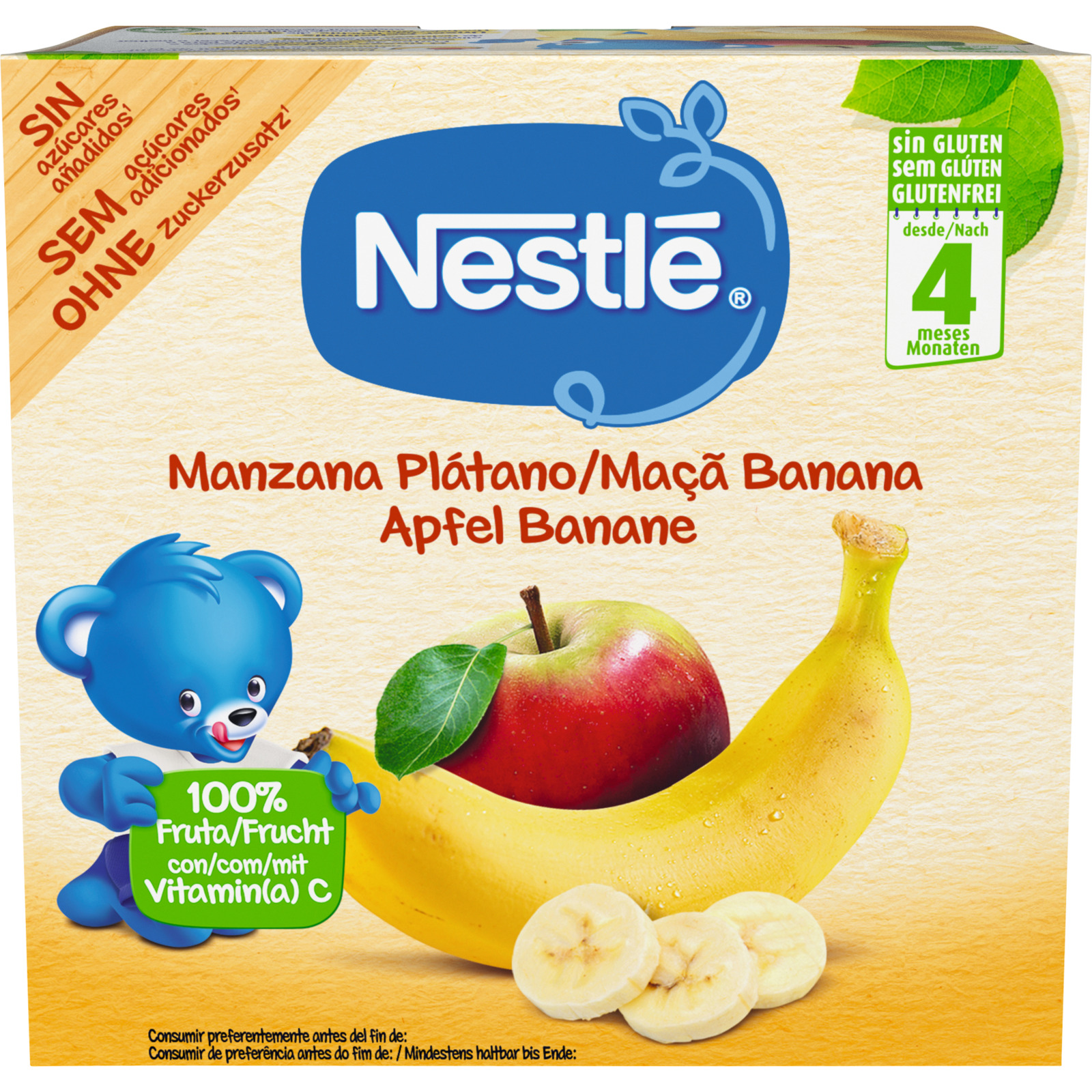 Nestlé Kompott Apfel Banane 4 x 100 g