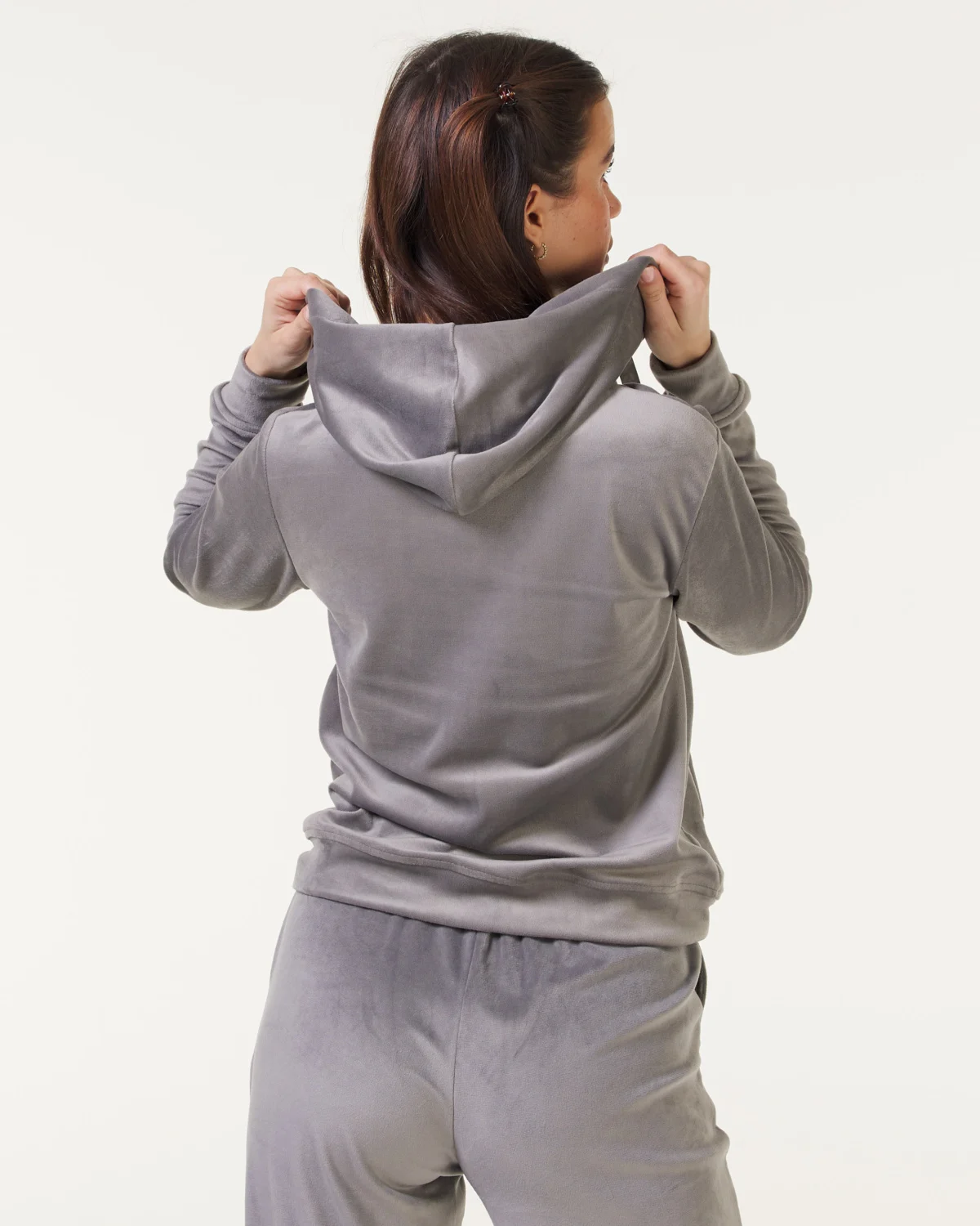 Jacey Velour Set Grey
