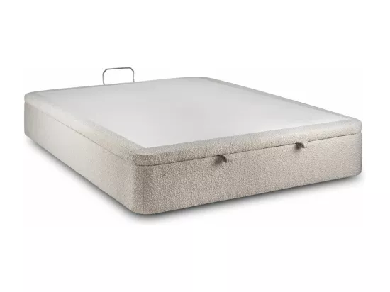 Sommier Coffre Bouclette Beige 160x200 H39cm