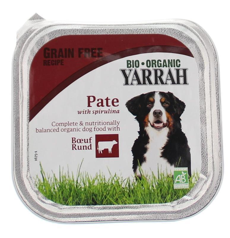 Yarrah Hond wellness pate rund spirulina 150g