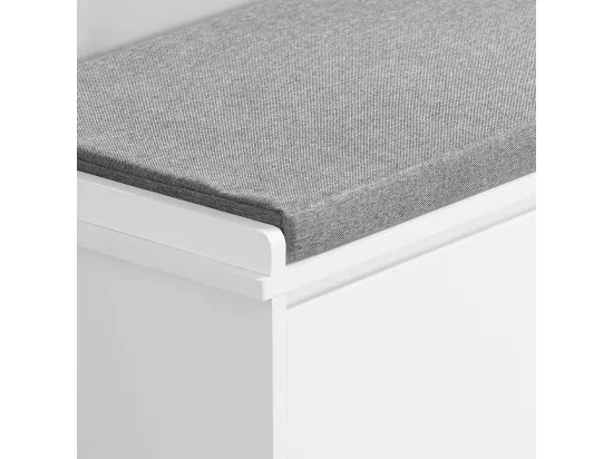 Banc à Chaussures Meuble à Chaussures avec Assise Coussin Rembourré, FSR105-W