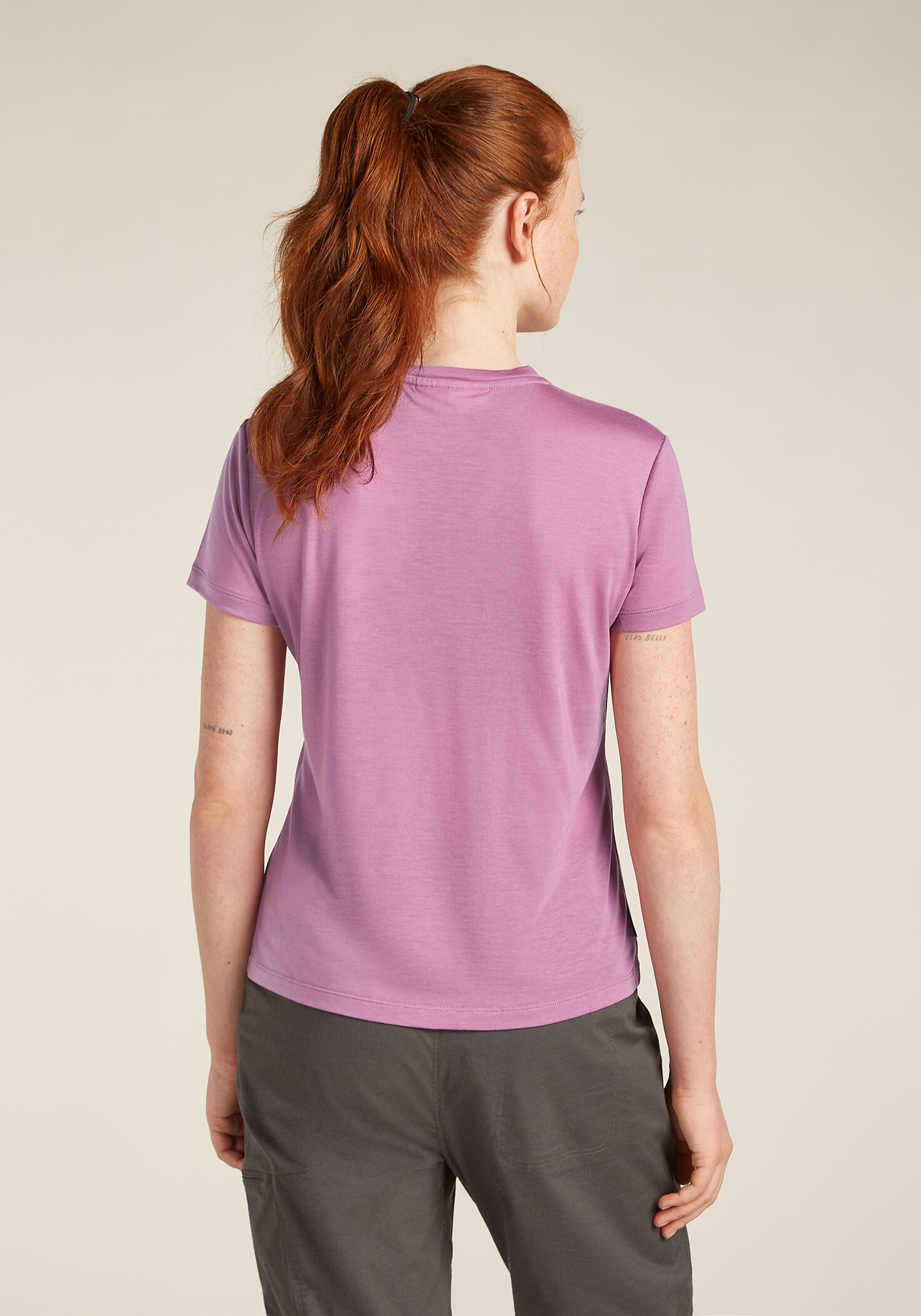 Icebreaker Damen-T-Shirt Merino Blend Core SS Tee Deco