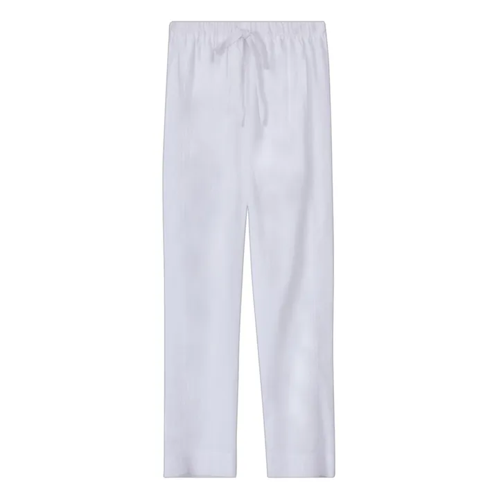 Xirena Pantalon Draper Popeline de Coton | Blanc