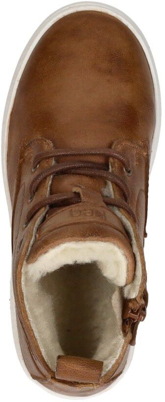 Keq Veterschoenen Hoog cognac
